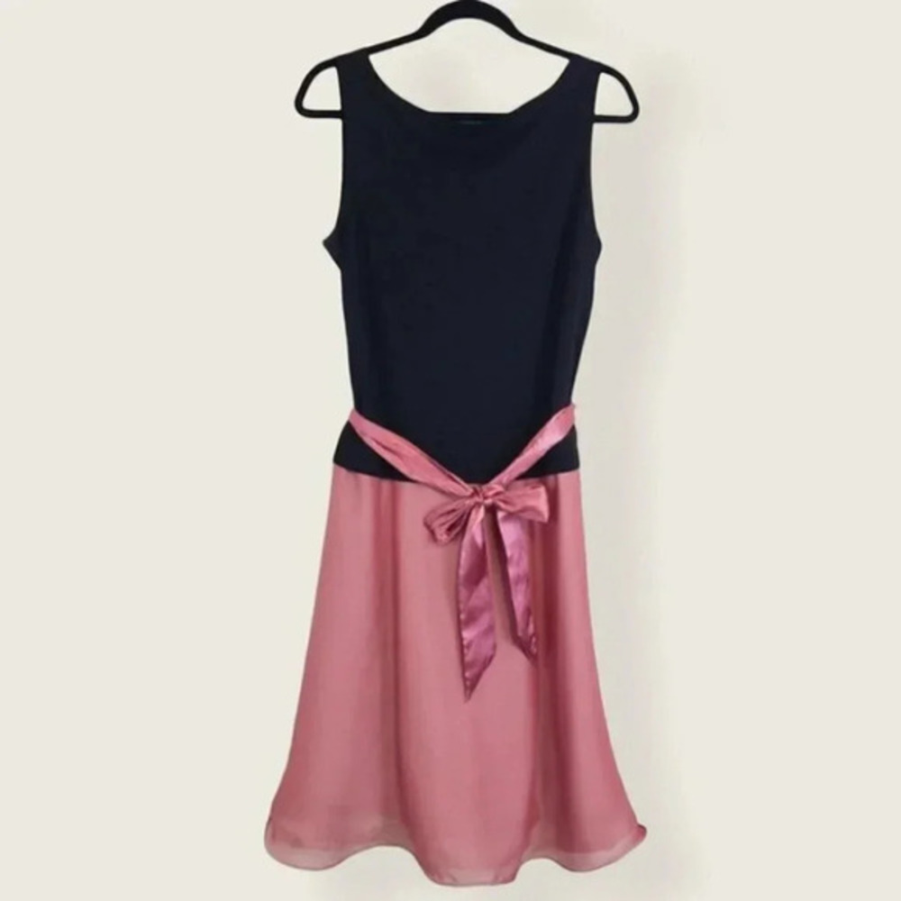 Chadwick‎ 14 two tone black/pink chiffon tulle dress